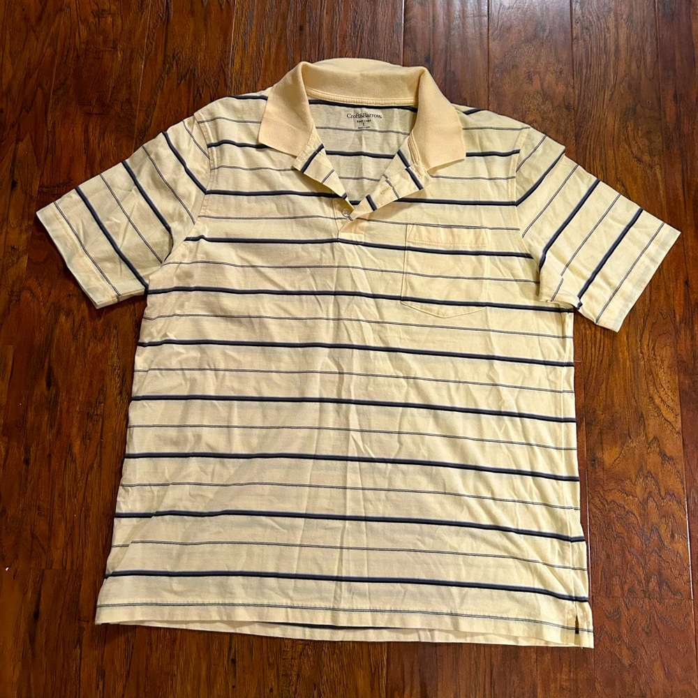 Croft & Barrow Striped Polo Men’s Size Large